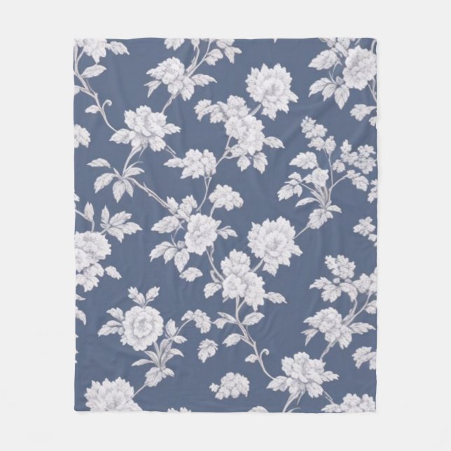 Blå blommigt filt (Framsidan)