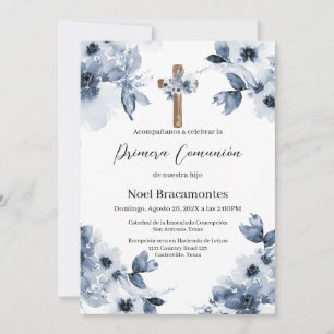 Blå blommigt första inbjudan till kommunfullmäktig