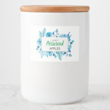 Blå Blommigt, konserverade äpplen