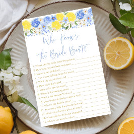 Blå Blommigt Lemon som känner till bästa spel