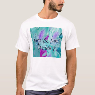 Blå Blommigt T Shirt