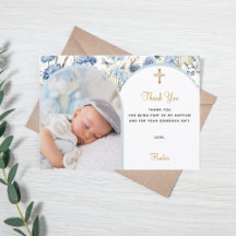 Blå blommigtar fotopojke guld kor Baptism