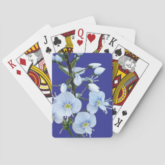 Blå blommor casinokort