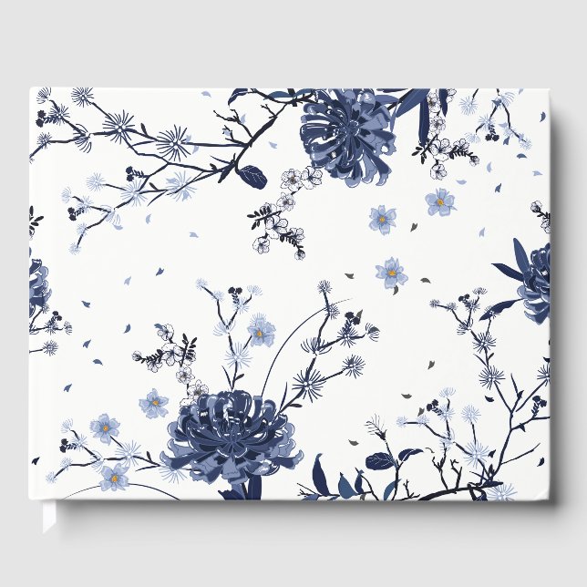 Blå blommor gästböcker (Framsida)