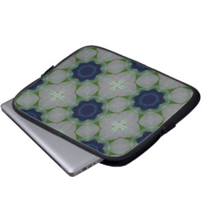 Blå blommor Laptopfodral Laptop Sleeve