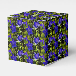 Blå blommor Naturmönster       Presentaskar