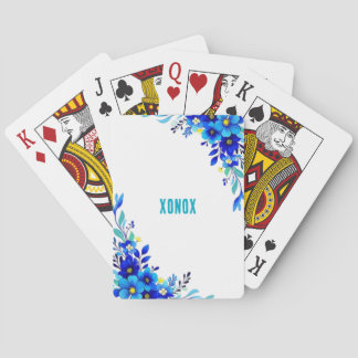 Blå Blommor XONOX Original Casinokort