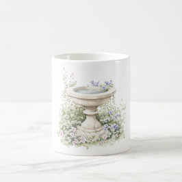 Blå Blommors Fontän Kaffemugg