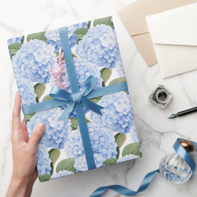 Blå Blomning Utbrott Presentpapper (Gifting)