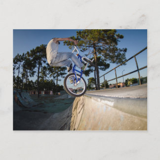 Blå BMX-saldo i redovisning Vykort