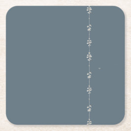 Blå bondgård Botanisk vinställning souskål Underlägg Papper Rund