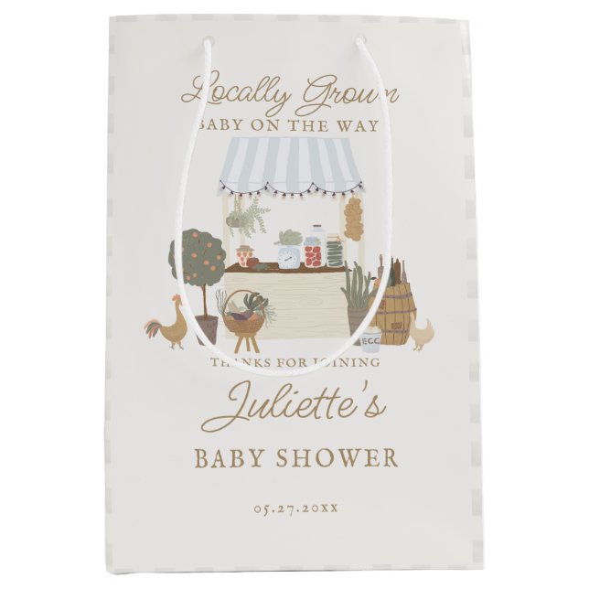 Blå bondmarknad lokalt Öka babyskor-favoriter (Framsidan)