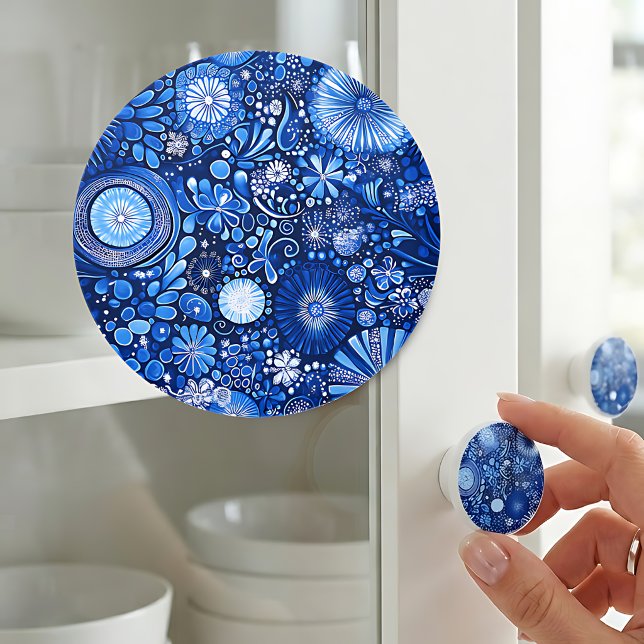 Blå Botanisk Shibori Knopp (Skapare uppladdad)