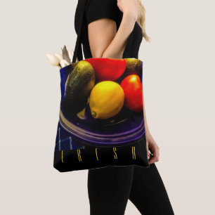 Blå Bowl av Fruit Tote Tygkasse