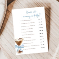 Blå Bowle Espresso Martini Dusch Gissa Vem Spelet