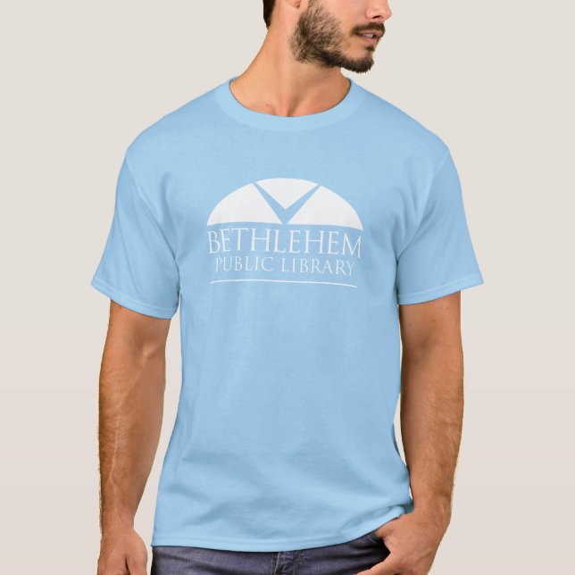 Blå BPL vit logotyp-skjorta T Shirt (Framsida)