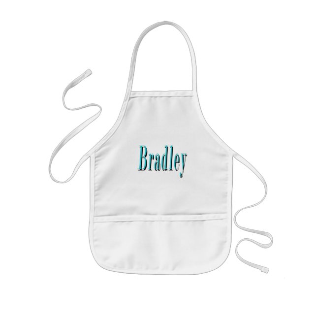 Blå Bradley Namn, Barnförkläde (Framsidan)