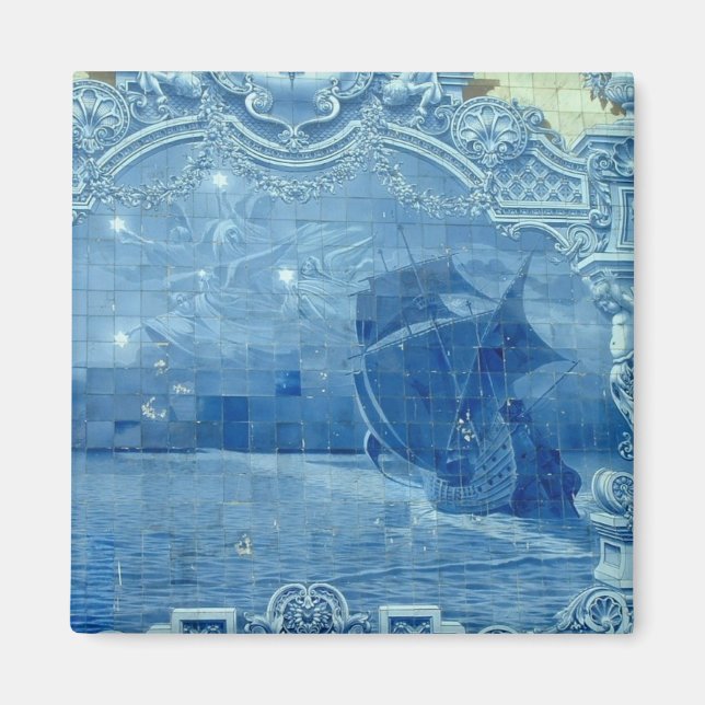 Blå bricka magnet (Framsidan)