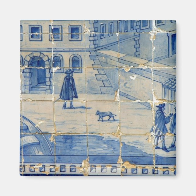 Blå bricka magnet (Framsidan)