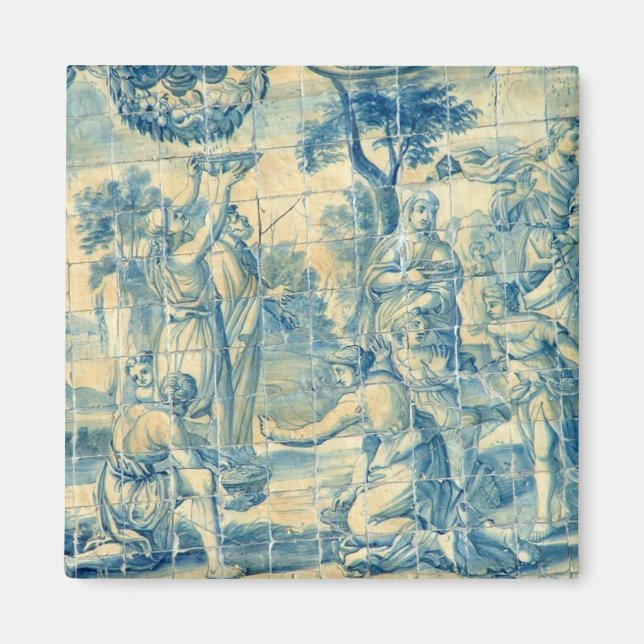 Blå bricka magnet (Framsidan)