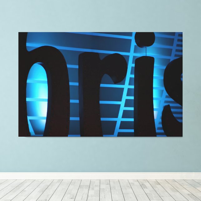 Blå Bris - Stor Inrullad Canvas Art Print (Insitu (trägolv))