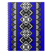 Blå Broderi