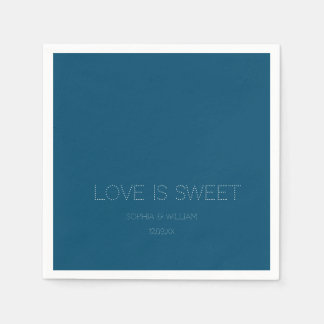 Blå Bröllop Pappersservett
