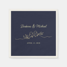 Blå Bröllop Pappersservett