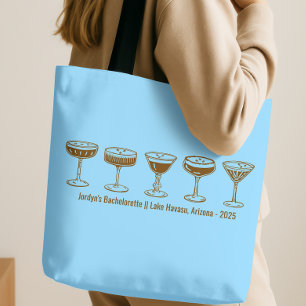 Blå Brudtärna Espresso Martini Möhippa Tygkasse