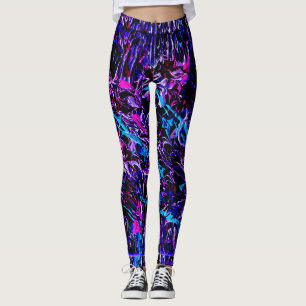 Blå brytningar leggings