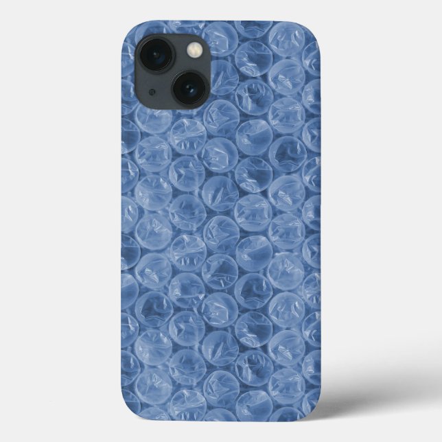 Blå bubbelplast Case-Mate iPhone-fodral (Baksida)