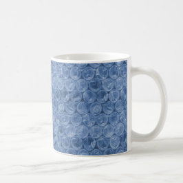 Blå bubbelplast kaffemugg