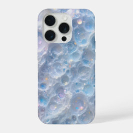 Blå Bubbelstruktur iPhone 15 Pro Fodral – Estetisk