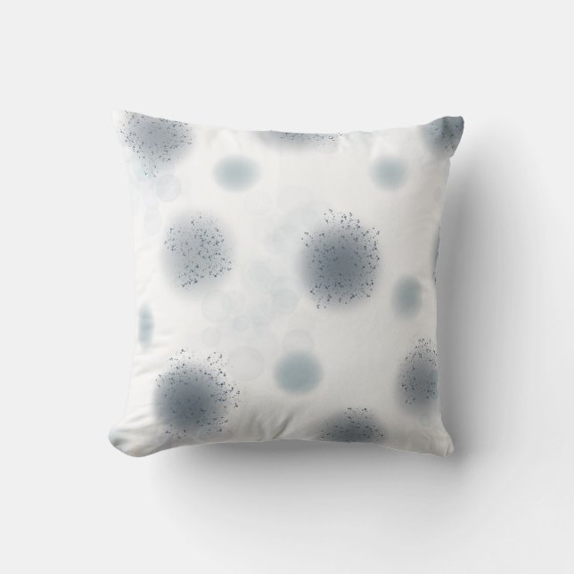 Blå bubblor Pillow Kudde (Framsida)