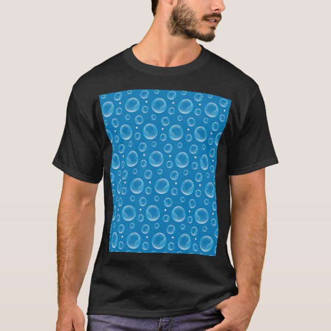 Blå bubblor t shirt (Framsida)