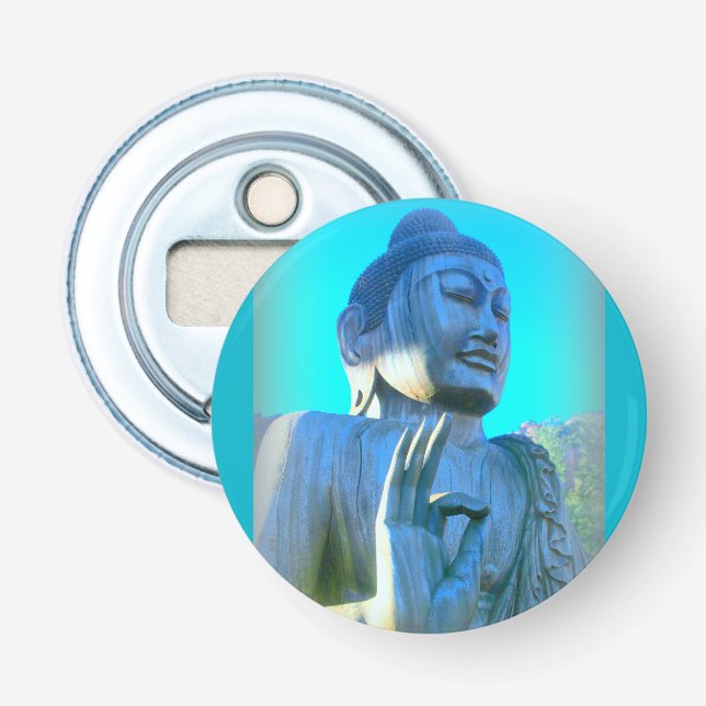 blå buddha flasköppnare (Framsidan)