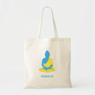 Blå Buddha namaste Tygkasse