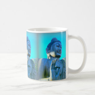 blå budgetar kaffemugg