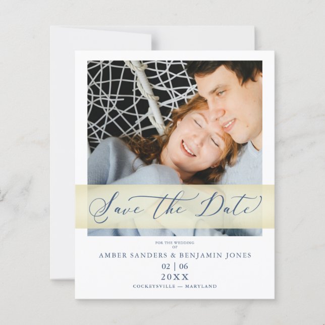 Blå budgethand, skript, foto - par (Framsida)