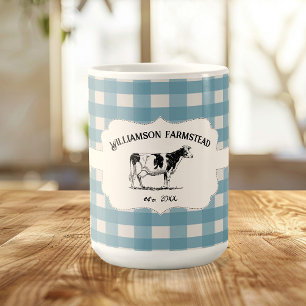 Blå buffel Play Farm Cow Coffee Mugg