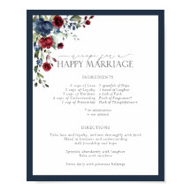 Blå burgundisk recept för Lycklig Giftermål