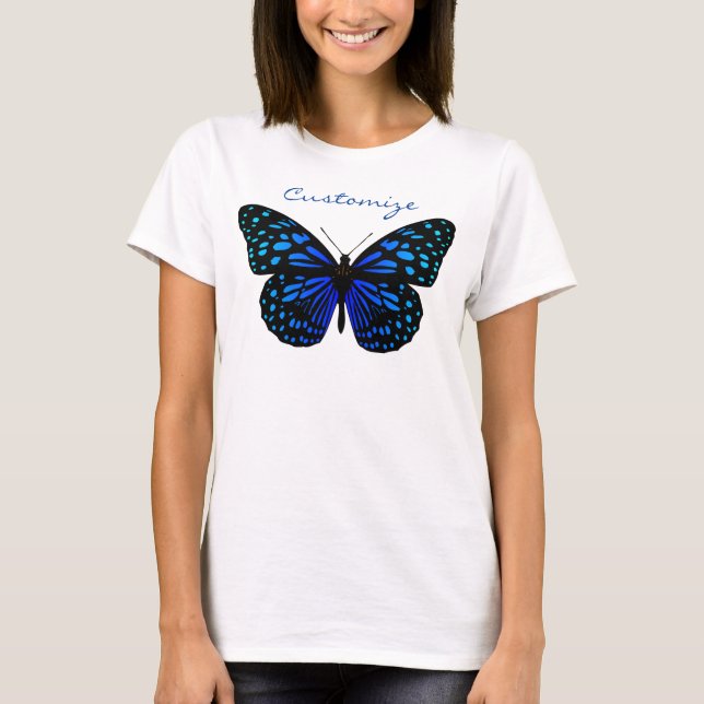 blå butterfly Thunder_Cove T-Shirt (Framsida)