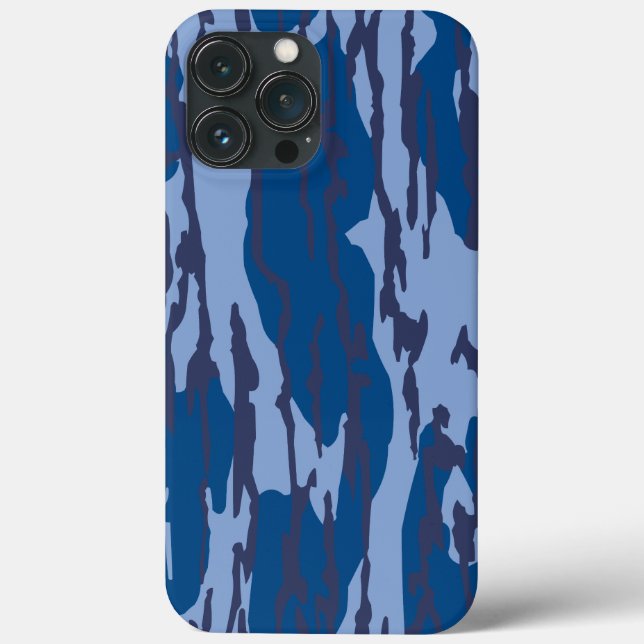 Blå Camo Military Mönster Blue Camouflage (Baksida)