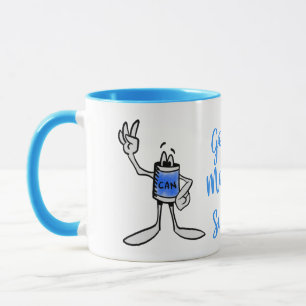 Blå Can Creature Kaffe Mugg