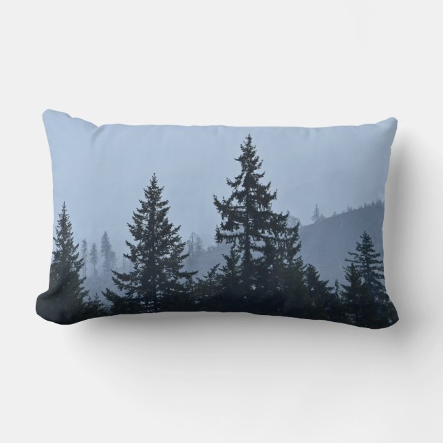 Blå Cascadia Lumbarkudde (Framsida)