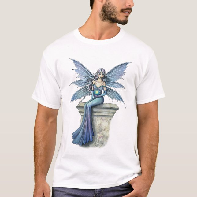 Blå Celeste Gothic Fairy Tröja, T-Shirt (Framsida)