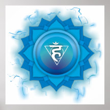 Blå chakra-energi