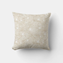 Blå Champagne Crème Sand Glitter Födelsedag Kudde