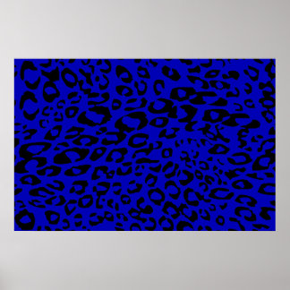 blå cheetah poster