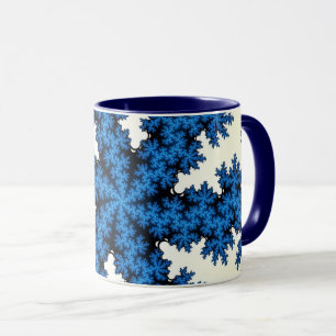 Blå China Snowflake Mugg